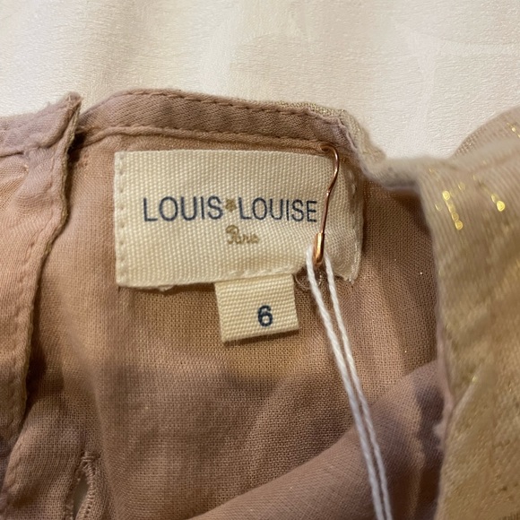 Louis Louise Paris brand new NWT dress Girls size  6 leonette check Dark Pink - Picture 5 of 8